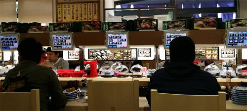 일본, 유럽에서 전자 메뉴판으로 주문하는 것은 낯선 풍경이 아니다. 자주 메뉴가 바뀌는 와인바와 회전초밥 식당에서 많이 사용한다. 아임메뉴 제공