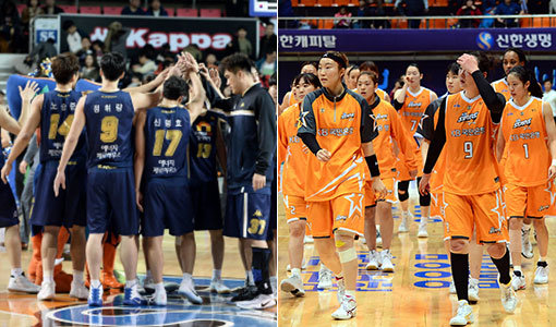 남녀프로농구 KCC이지스-KB스타즈(오른쪽). 사진｜스포츠동아DB·KBL