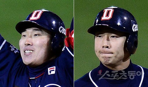 두산 허경민-박건우(오른쪽). 스포츠동아DB