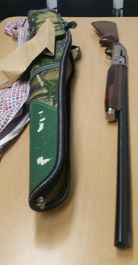 등산동호회 회원 유모 씨가 범행에 사용한 엽총. 서울 중랑경찰서 제공