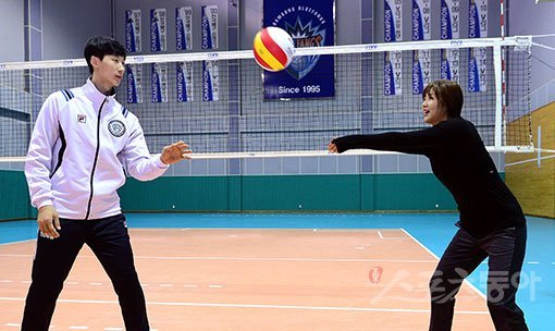 박철우-신혜인 부부. 용인｜김종원 기자 won@donga.com