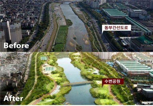 중랑천 수변공원(자료:서울시)