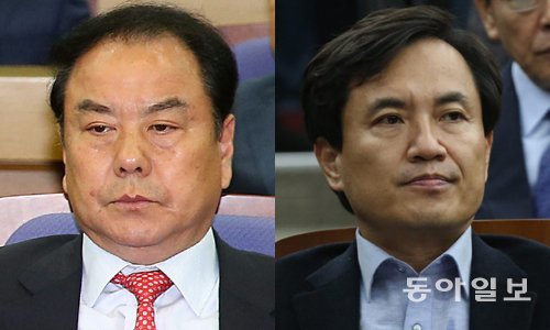 이우현 의원, 김진태 의원. 동아일보DB