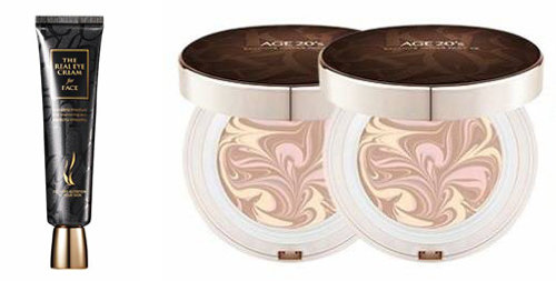 푸짐한 구성을 자랑하는 AHC 아이크림(왼쪽 사진) 세트는 GS홈쇼핑과 CJ오쇼핑에서 판매 1위를 차지했다. 애경 ‘에이지투웨니스 에센스 커버팩트’도 상위권에 이름을 올렸다. 각 업체 제공