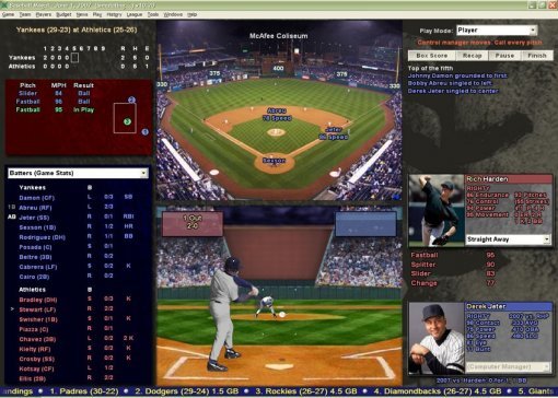 베이스볼 모굴 시리즈의 플레이 화면 (출처=http://www.sportsmogul.com/)