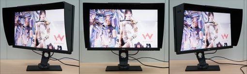 벤큐 SW2700PT는 IPS 패널을 통해 어떤 각도에서도 색 왜곡이 적다.(출처=IT동아)