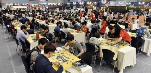 플레이엑스포2016 보드게임 부스 사진제공:킨텍스