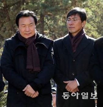 손학규, 안희정. 동아일보DB