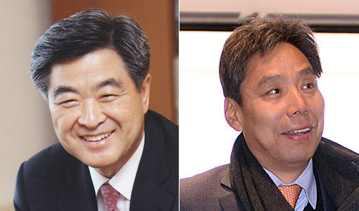 권오갑-신문선(오른쪽). 사진｜스포츠동아DB·한국프로축구연맹