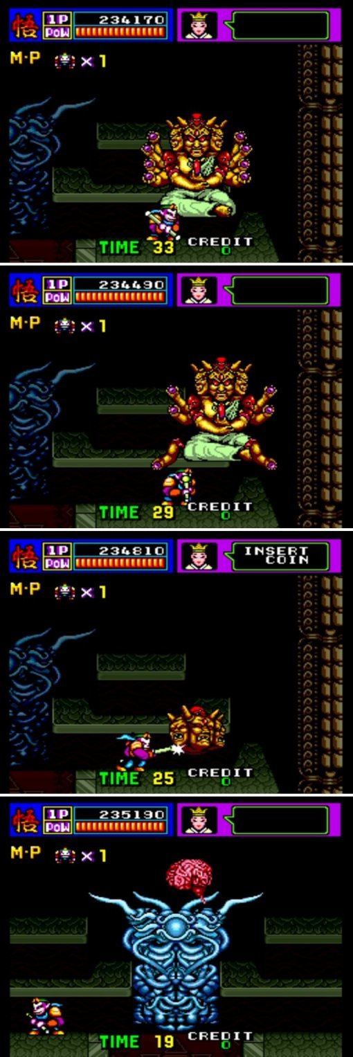 5스테이지 보스. 뇌만 남았다?(출처=게임동아)