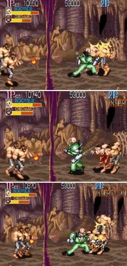 1타, 2타, 3타 때린 후 적의 경직이 있는 순간에 재빨리 뒤를 돌았다가, 다시 앞으로 강제연결 시키듯 1타부터 다시 먹이는 와리가리. 적은 꼼짝없이 맞아 죽는다(출처=게임동아)