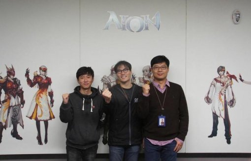 전병준 아이온 캠프장, 서연수 AD, 이용수 아이온 사업팀장 (엔씨소프트 제공)