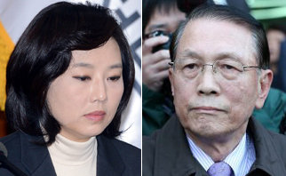 조윤선 장관, 김기춘 전 비서실장. 사진=동아DB