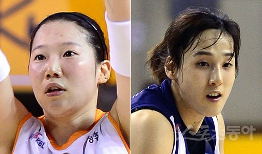 KB스타즈 강아정-신한은행 김단비(오른쪽). 스포츠동아DB