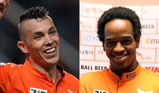 제주 마르셀로-마그노(오른쪽). 사진제공｜한국프로축구연맹·제주 유나이티드