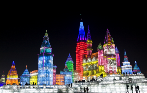 하얼빈 빈등제 야경_사진제공 모두투어