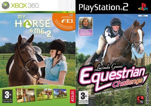 < My horse & Me2와 Lucinda Green's Equestrian Challenge (출처=http://www.gamefaqs.com/) >