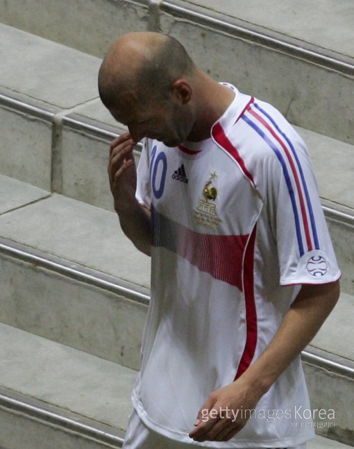 독일 월드컵 결승전 당시 지단. 사진=ⓒGettyimages이매진스