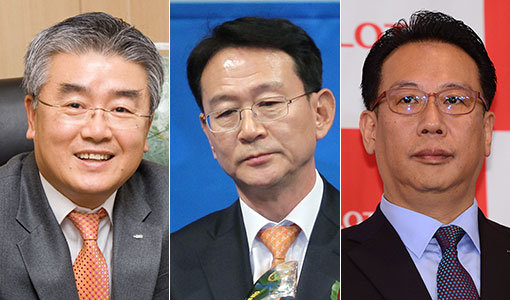 두산 김태룡 단장-KIA 허영택 단장-롯데 이윤원 단장(왼쪽부터). 사진｜스포츠동아DB·스포츠코리아