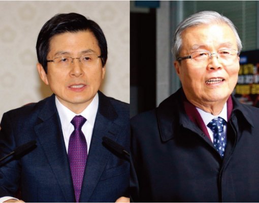 황교안 대통령 권한대행 국무총리(왼쪽)와 더불어민주당 

김종인 의원. [동아DB]