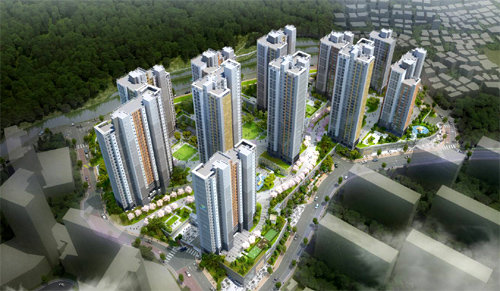 3월 한화건설이 분양하는 부산 부산진구 ‘부산 연지 꿈에 그린’의 조감도. 전체 1113채 규모 중 710채가 일반 분양 몫으로 나올 예정이다. 한화건설 제공