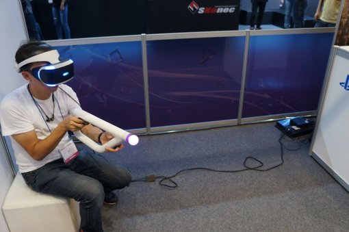 코리아 VR 페스티벌 SIEK PS VR 부스(출처=게임동아)