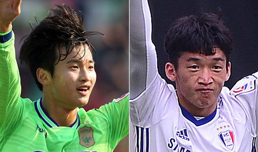 전북 김진수-수원 김민우(오른쪽). 사진｜스포츠동아DB·한국프로축구연맹