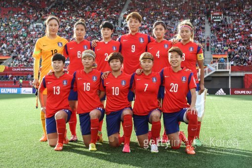 여자축구대표팀. 사진=ⓒGettyimages이매진스