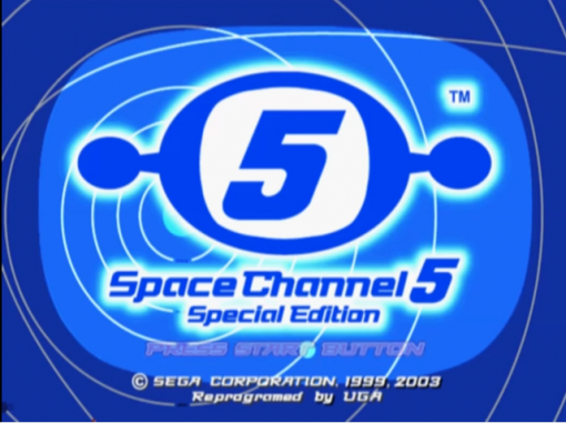 스페이스 채널 5. 드림캐스트와 PS2용으로 출시되었다. 코믹 리듬게임의 지존이라 할 수 있다(출처=게임동아)