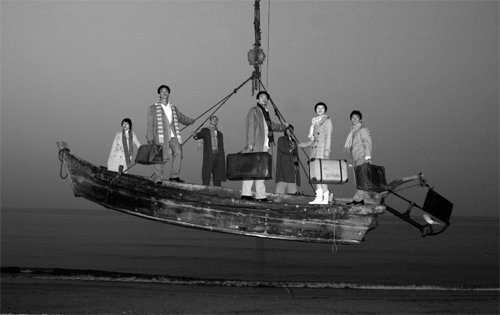 현대 중국 젊은이들의 고민을 담은 양푸둥의 작품 ‘죽림칠현 Ⅳ’. 국립현대미술관 제공