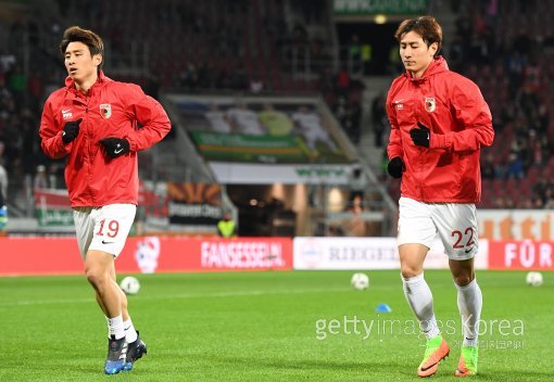 아우크스부르크 구자철-지동원(오른쪽). 사진=ⓒGettyimages이매진스