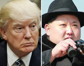 트럼프(왼쪽)와 김정은.
