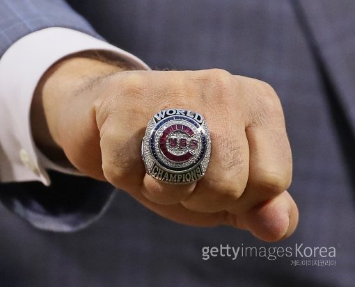 시카고 컵스 월드시리즈 우승 반지. ⓒGettyimages/이매진스