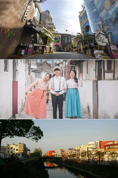 2017 봄 여행주간의 주요 프로그램 ‘도시의 재발견’에 소개될 도시들. 자유로운 예술혼을 느낄 수 있는 서울 필동, 광주의 ‘L마담과 함께하는 양림달빛투어’, 중국 사드보복으로 큰 타격을 입은 제주의 새로운 매력을 발견하는 제주 원도심(맨위부터 아래로). 사진제공｜문화체육관광부