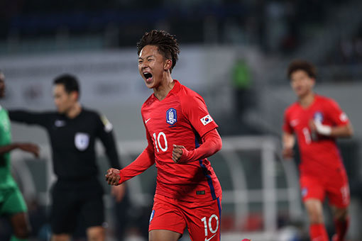 U-20 대표팀 이승우. 사진제공｜대한축구협회