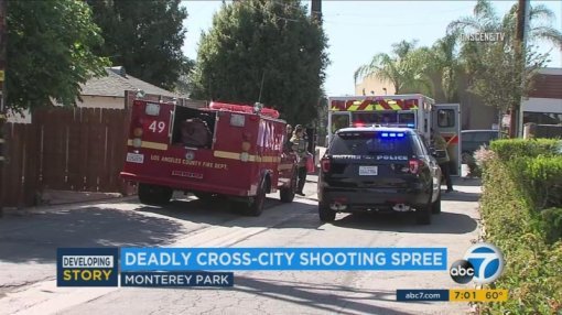 美 LA 인근서 남녀가 차 타고 다니며 총기 난사 …1명사망·3명 부상