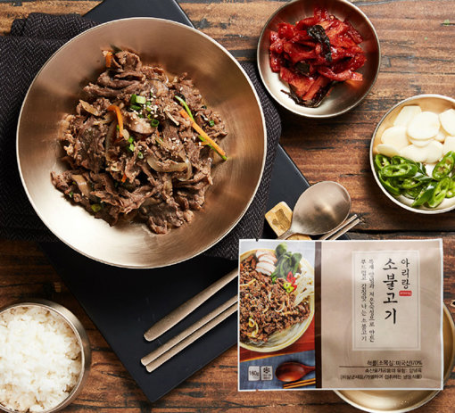 롯데홈쇼핑이 9일 론칭하는 한국전통음식점 ‘아리랑’의 인기 메뉴인 ‘소불고기’. 사진제공 l 롯데홈쇼핑