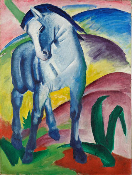 프란츠 마르크, ‘푸른 말1’.