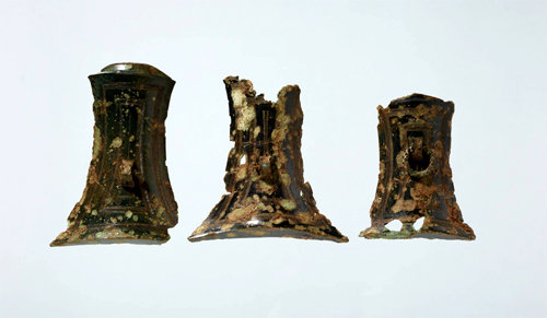 전북 군산시 선제리 무덤에서 처음 발굴된 ‘검파형 동기’. 국립광주박물관 제공