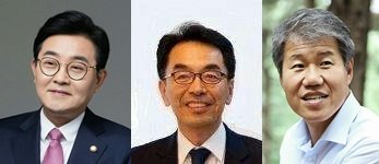 (왼쪽부터)전병헌 정무수석, 하승창 사회혁신수석, 김수현 사회수석