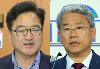 더불어민주당 우원식 의원(왼쪽), 국민의당 김동철 의원.