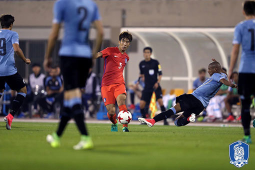 U-20 대표팀 우찬양. 사진제공｜대한축구협회