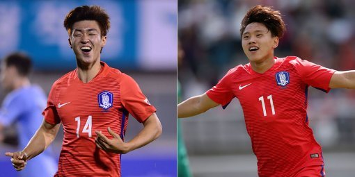 U-20 대표팀 강지훈-조영욱(오른쪽). 사진｜스포츠동아DB·대한축구협회