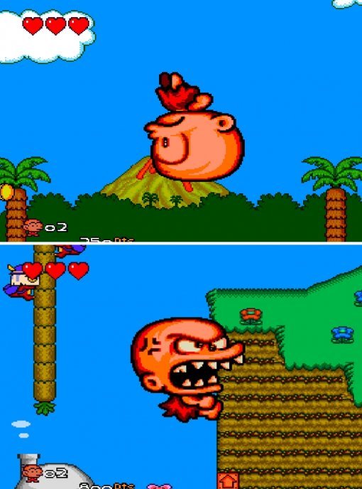 고기를 먹고 거대화된 PC 원인. 대머리라서 더욱 강력함이 느껴지는 모습이다. (출처=게임동아)