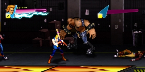 더블드래곤 네온에도 아보보는 우람찬 모습으로 등장한다 (출처=게임동아)