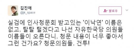 김진애 전 민주통합당 의원 트위터