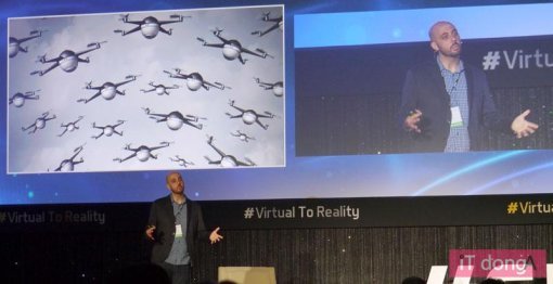 윌킨스 대표는 드론과 결합한 360 카메라가 VR 혁명을 이룰것이라고 예상했다(출처=IT동아)