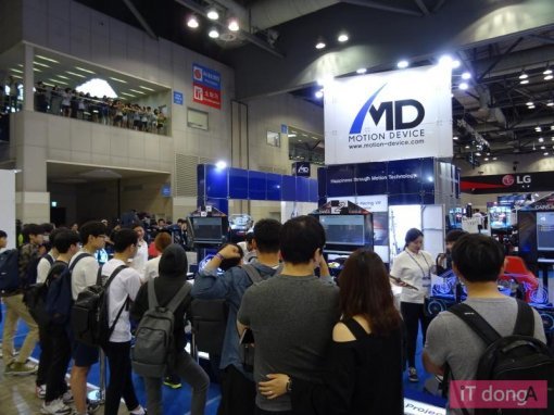 플레이엑스포 모션디바이스 부스 (사진=IT동아)