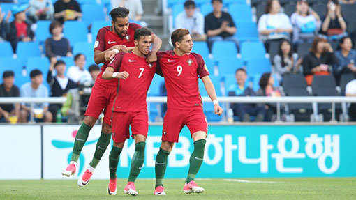 포르투갈 콘칼베스(가운데). 사진제공｜FIFA U-20 월드컵 홈페이지