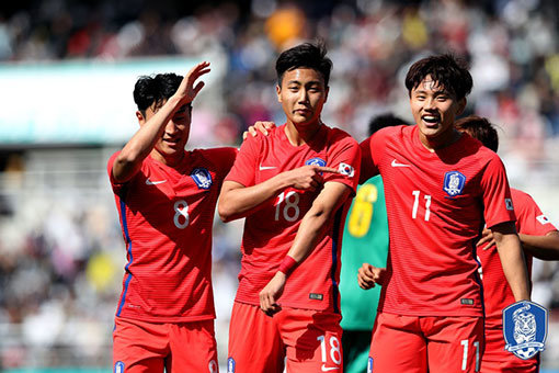 세네갈과의 평가전 당시 U-20 대표팀. 사진제공｜대한축구협회